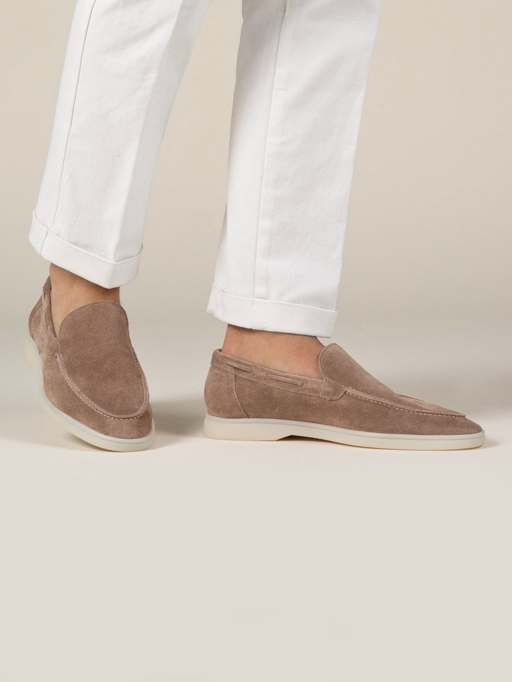 Mocasín Riviera Beige Clásico (Ante)