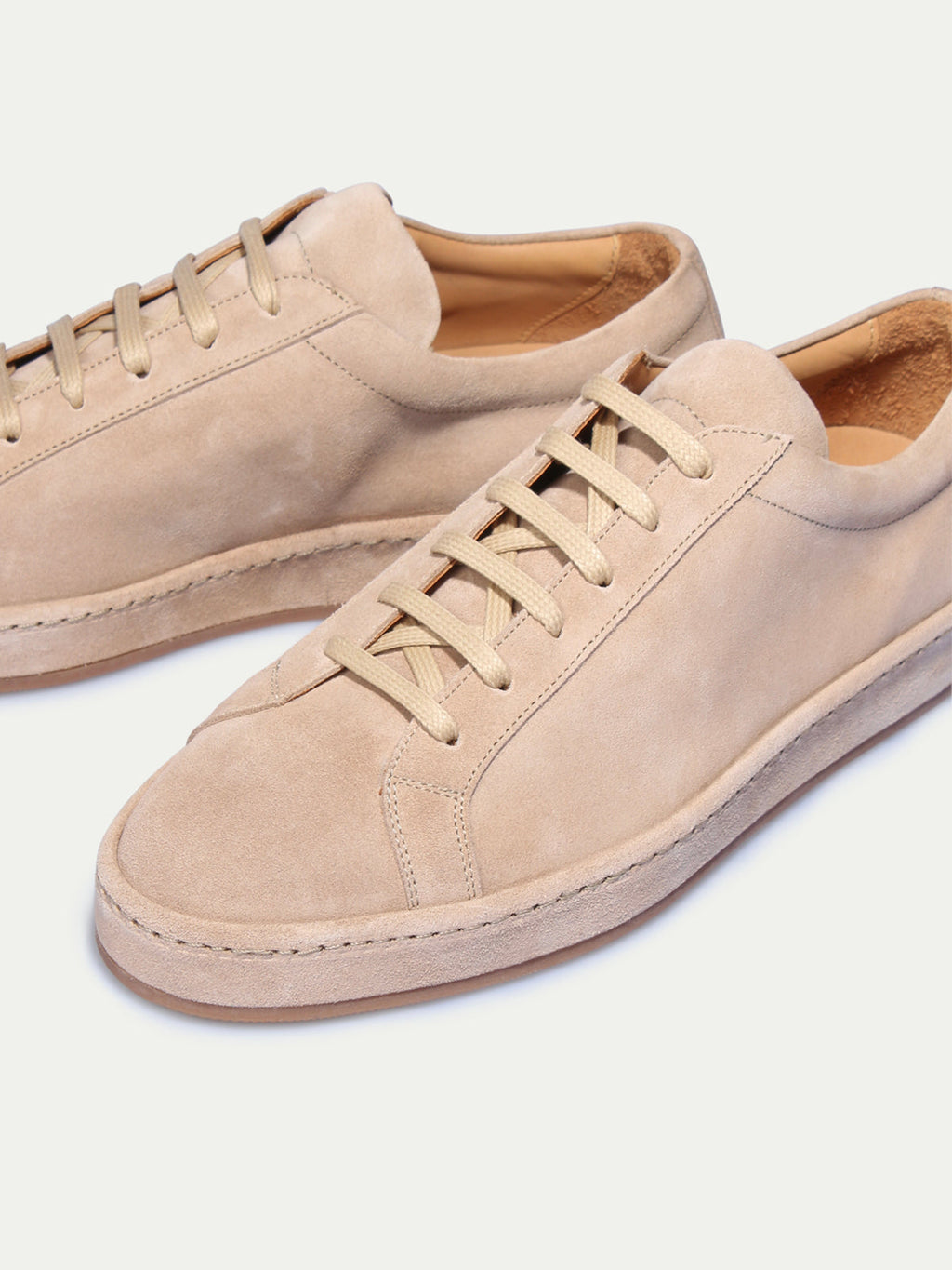 Zapatilla Vela Beige Claro (Ante)