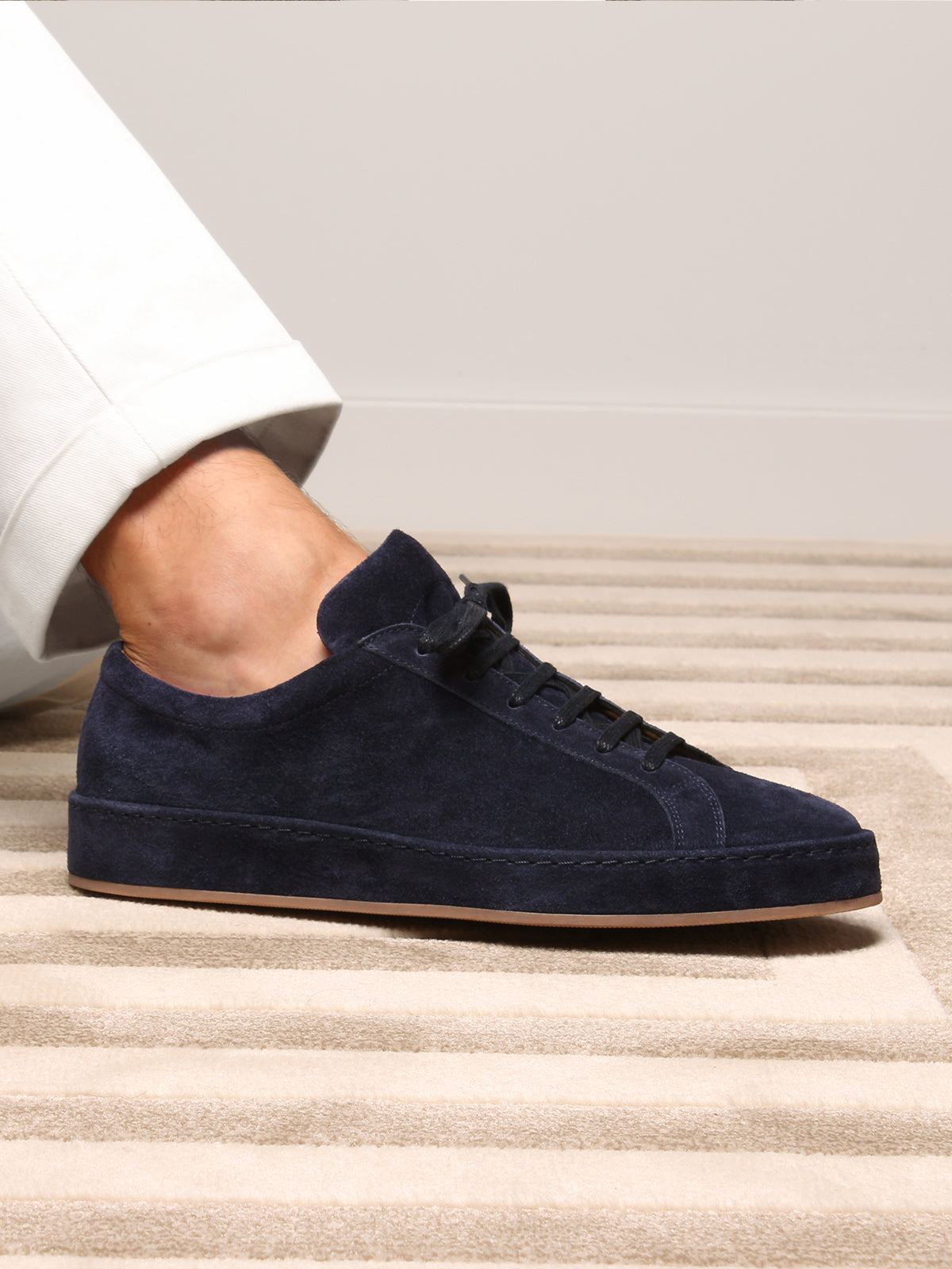 Zapatilla Vela Azul Marino (Ante)