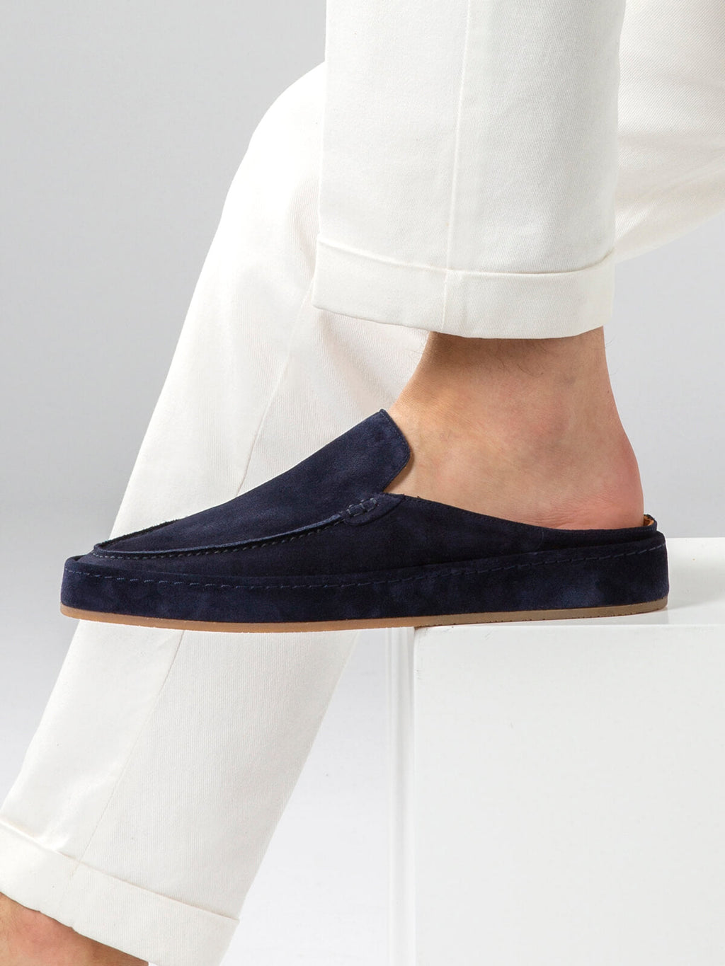 Slipper Brisa Azul Marino (Ante)