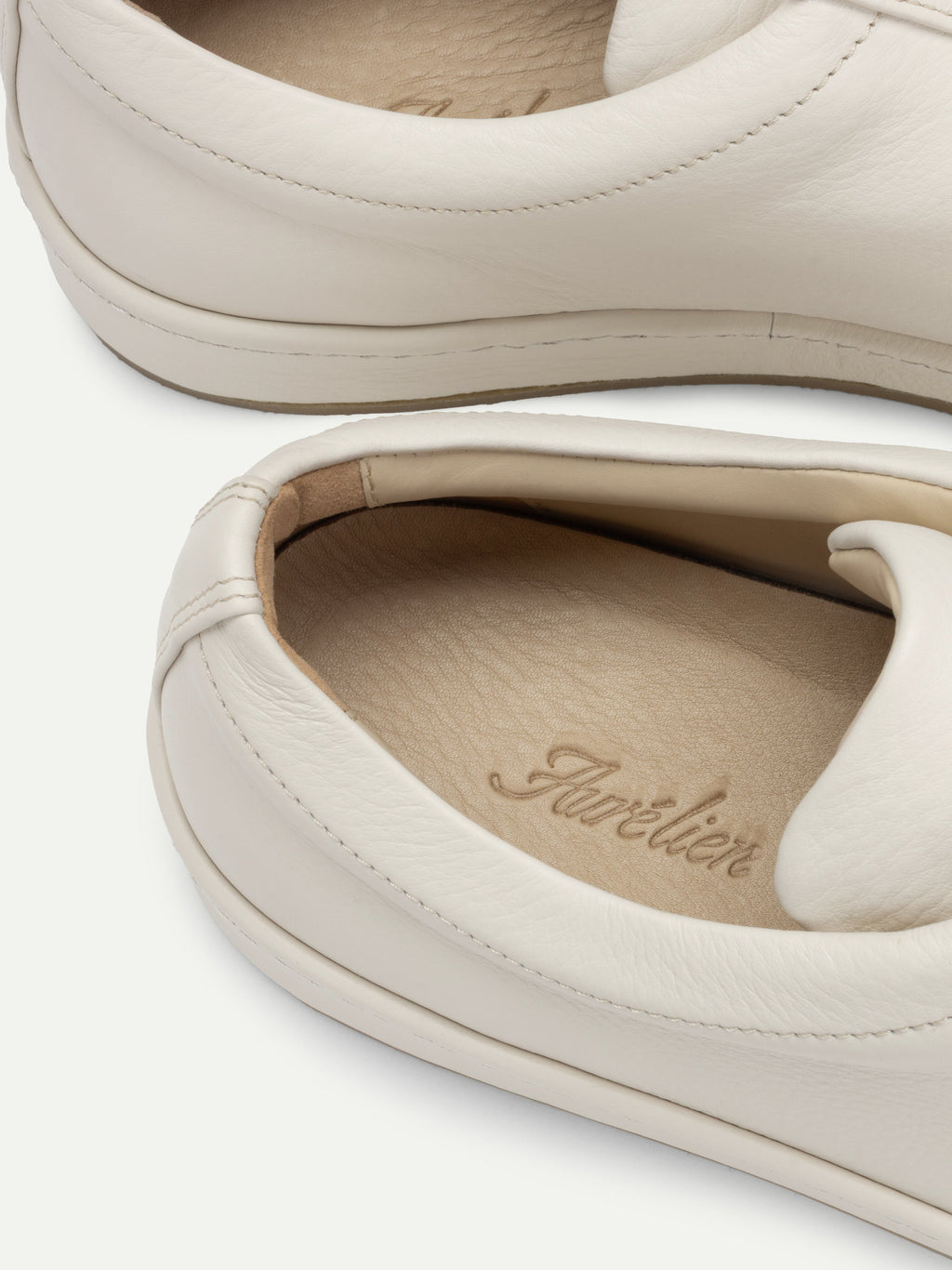 Zapatilla Vela Marfil (Cuero)
