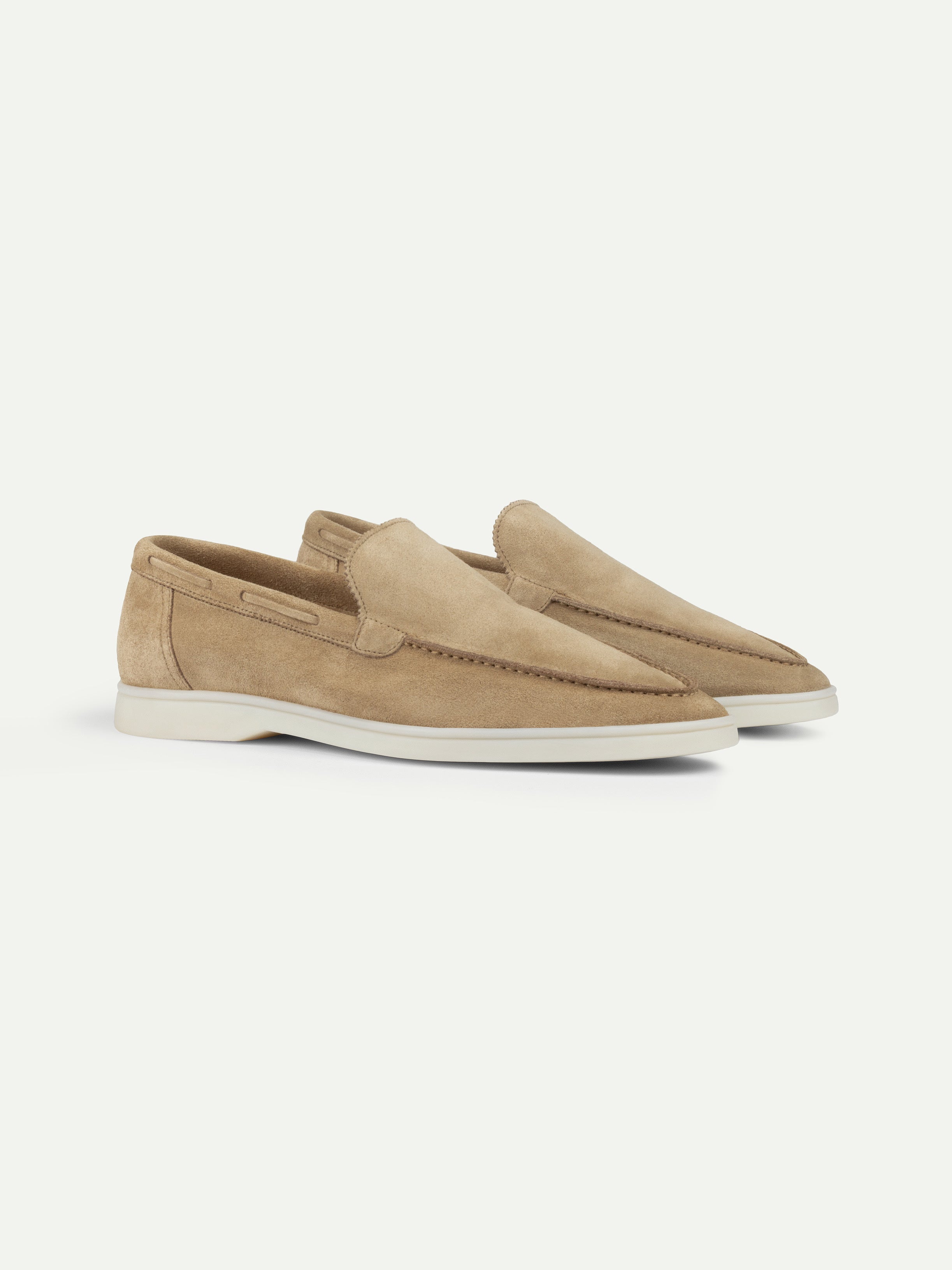 Mocasín Riviera Topo Oscuro (Ante)