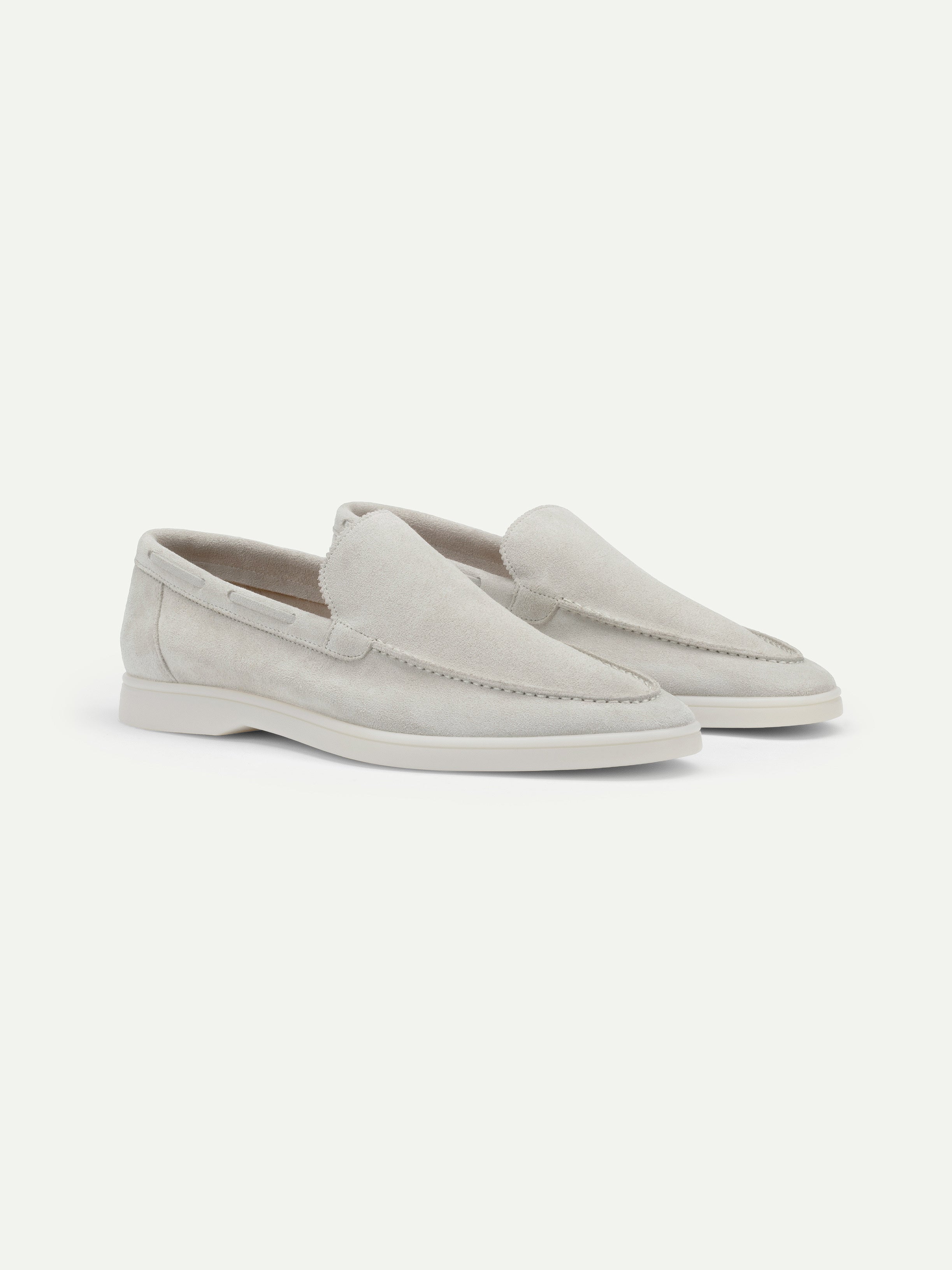 Mocasín Riviera Gris Clásico (Ante)