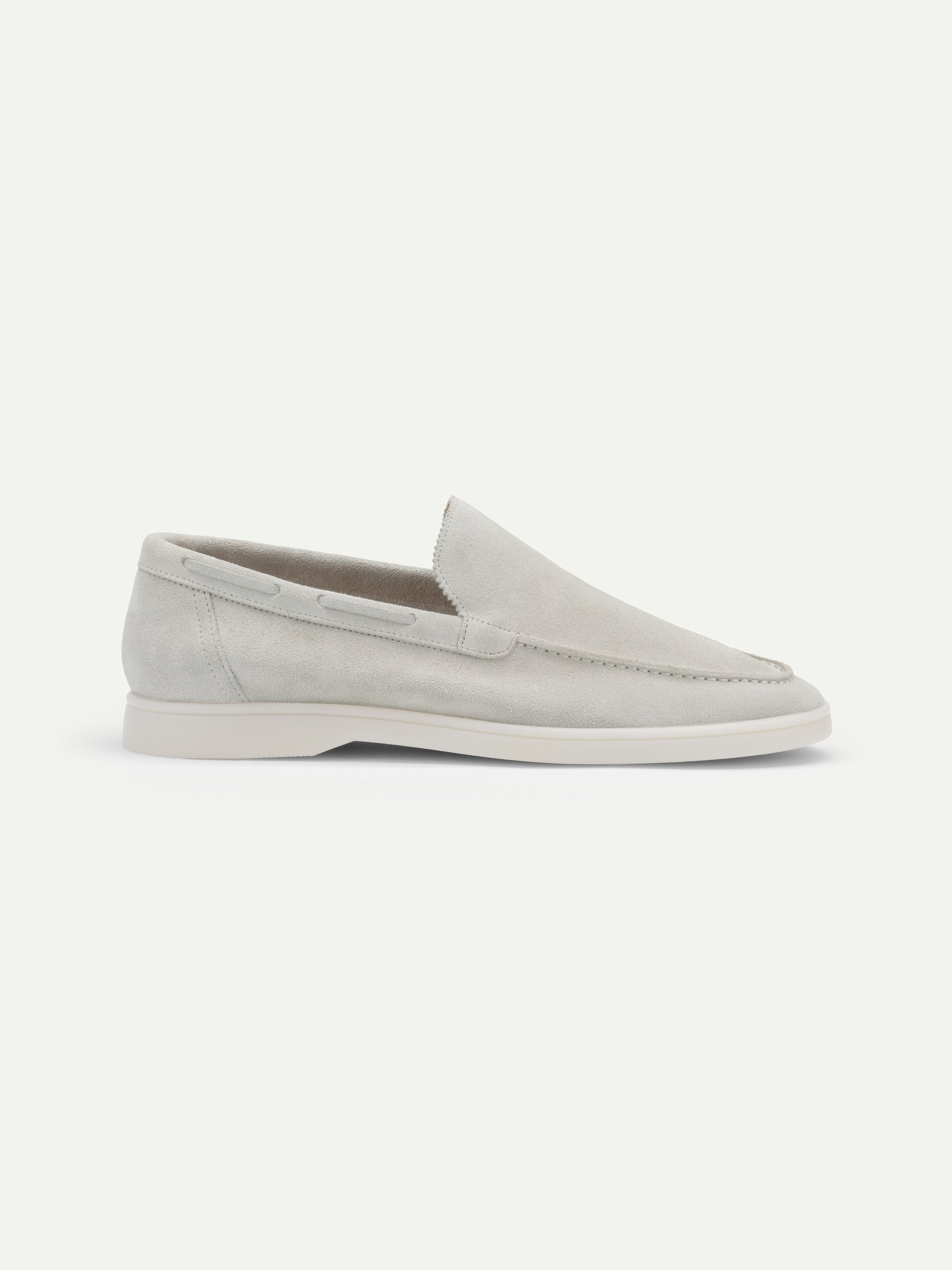 Mocasín Riviera Gris Clásico (Ante)