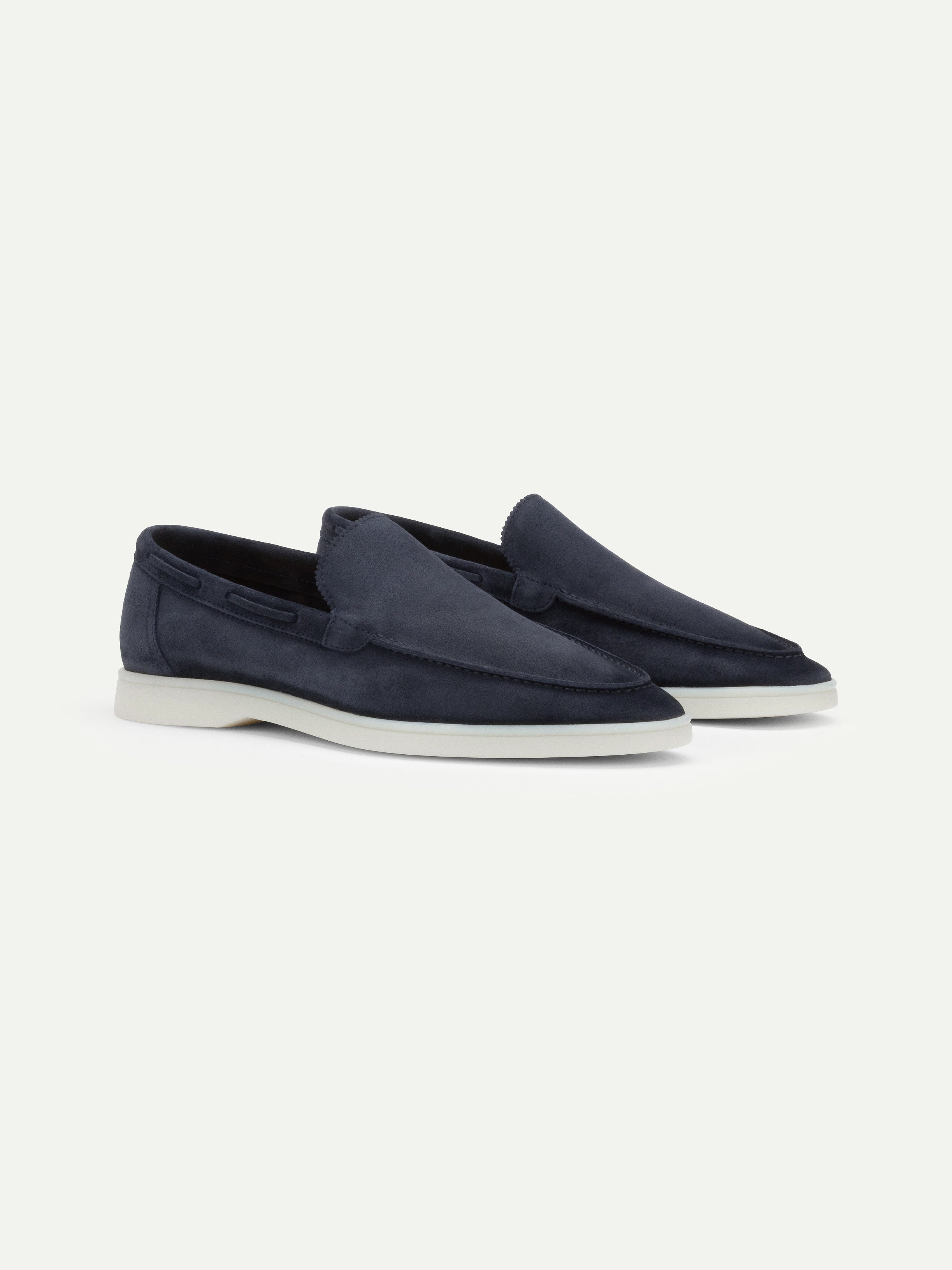 Mocasín Riviera Azul Marino Oscuro (Ante)