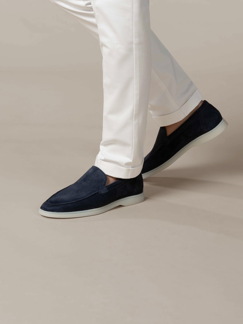 Mocasín Riviera Azul Marino Oscuro (Ante)