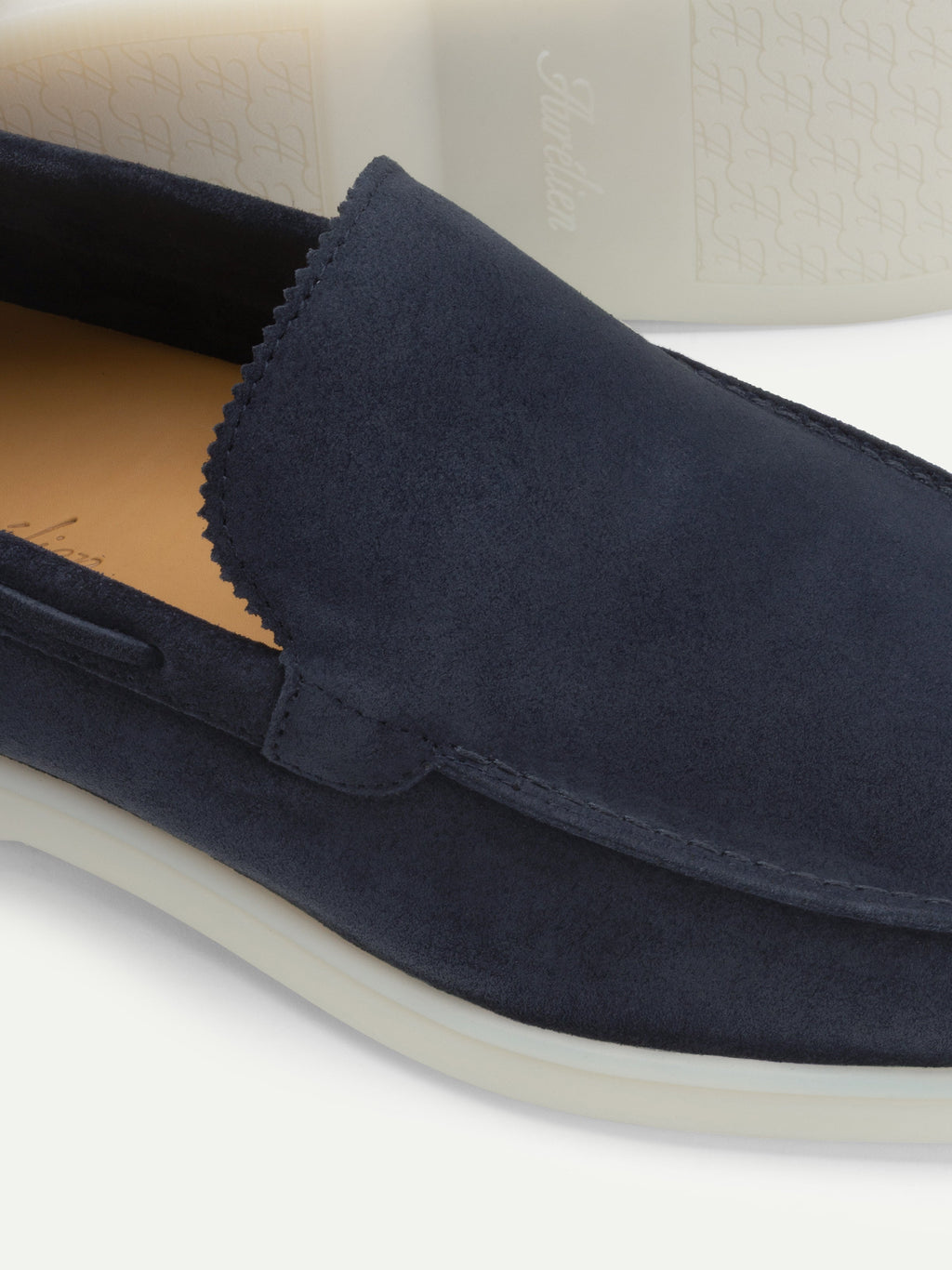 Mocasín Riviera Azul Marino Oscuro (Ante)