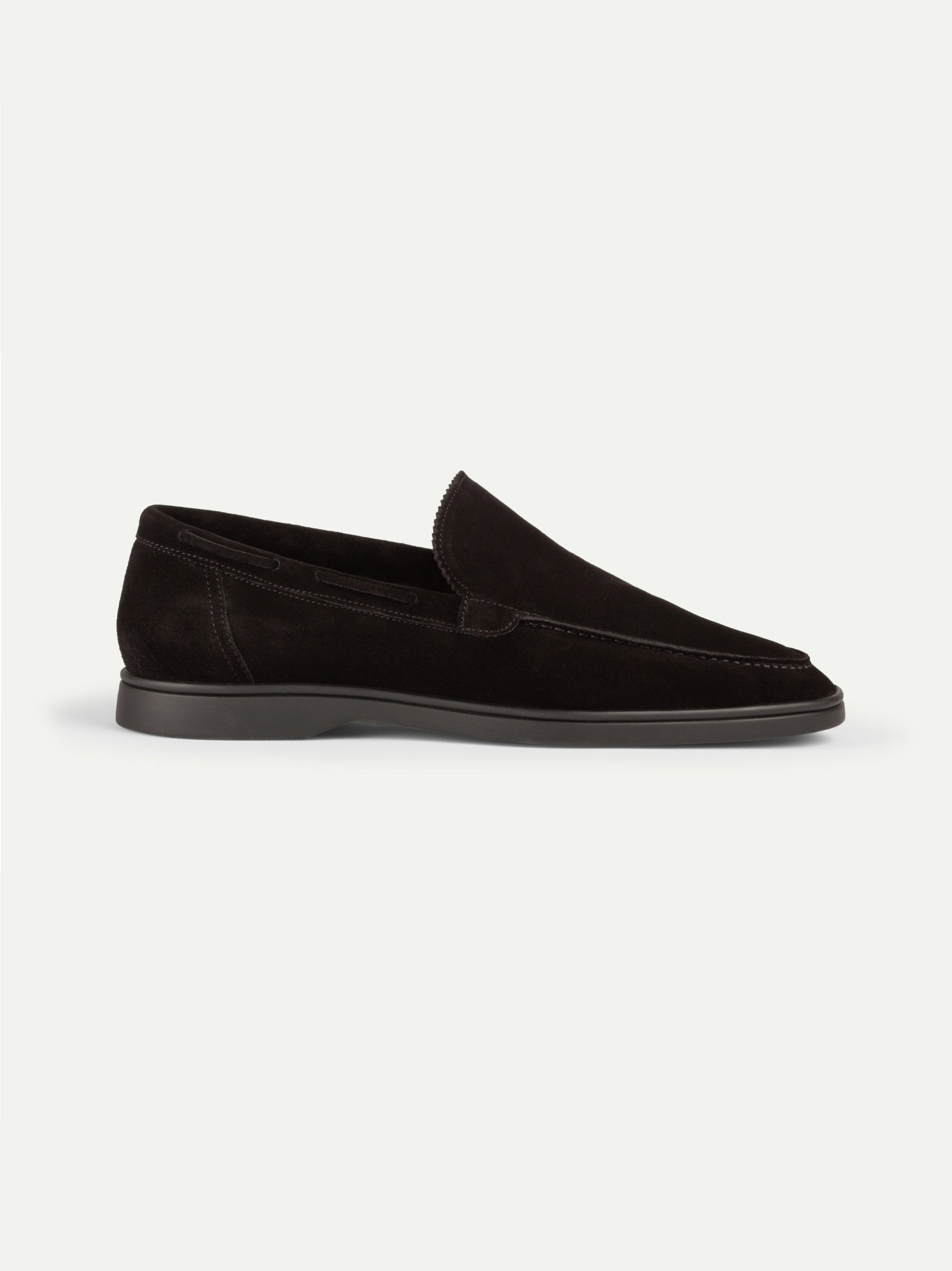 Mocasín Riviera Negro Intenso (Ante)