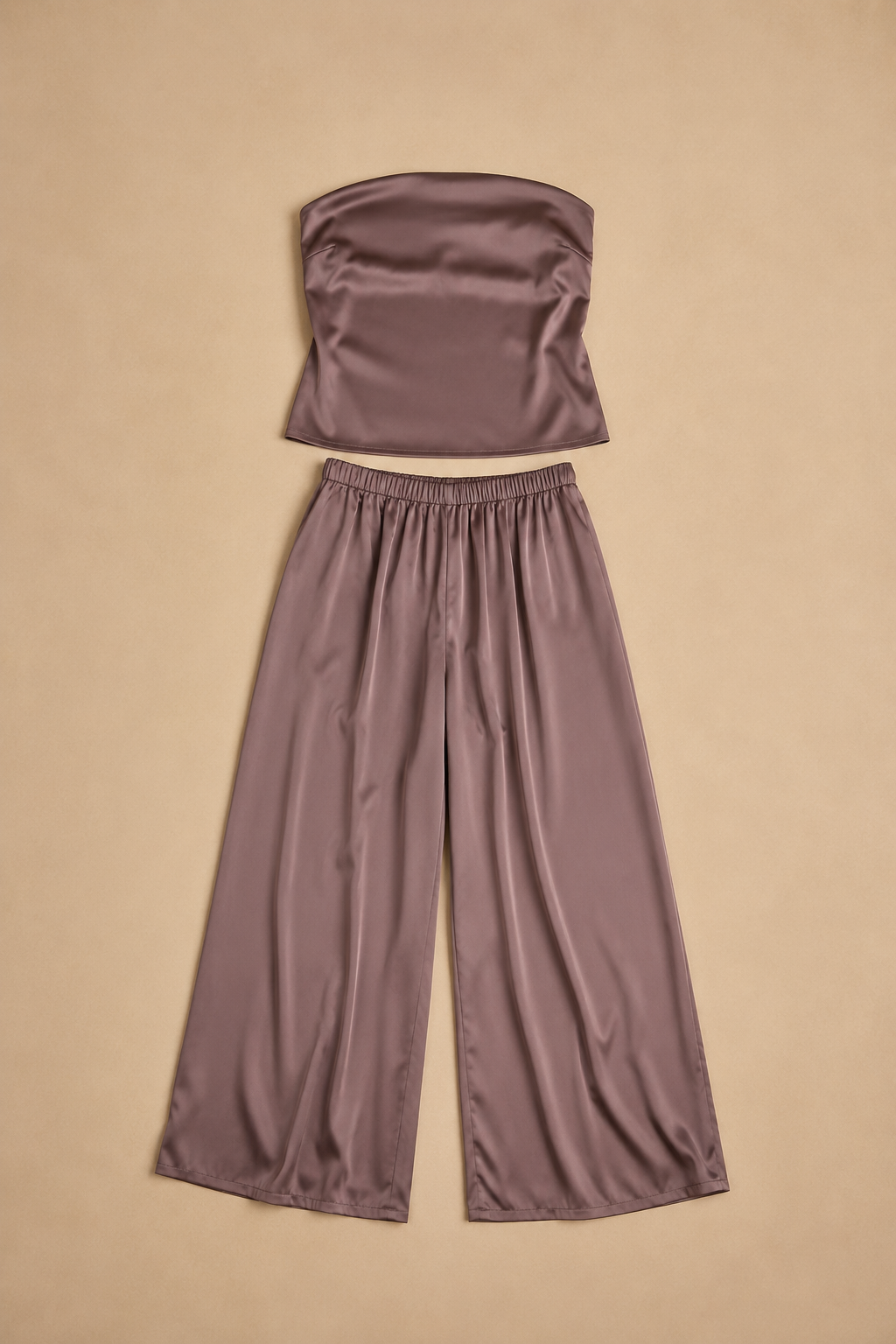 Conjunto Satina Marrón