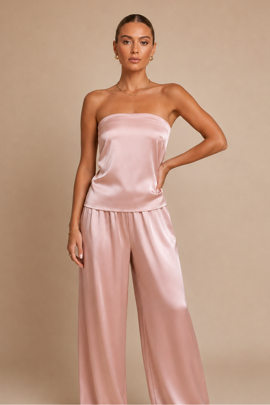 Conjunto Satina Rosa