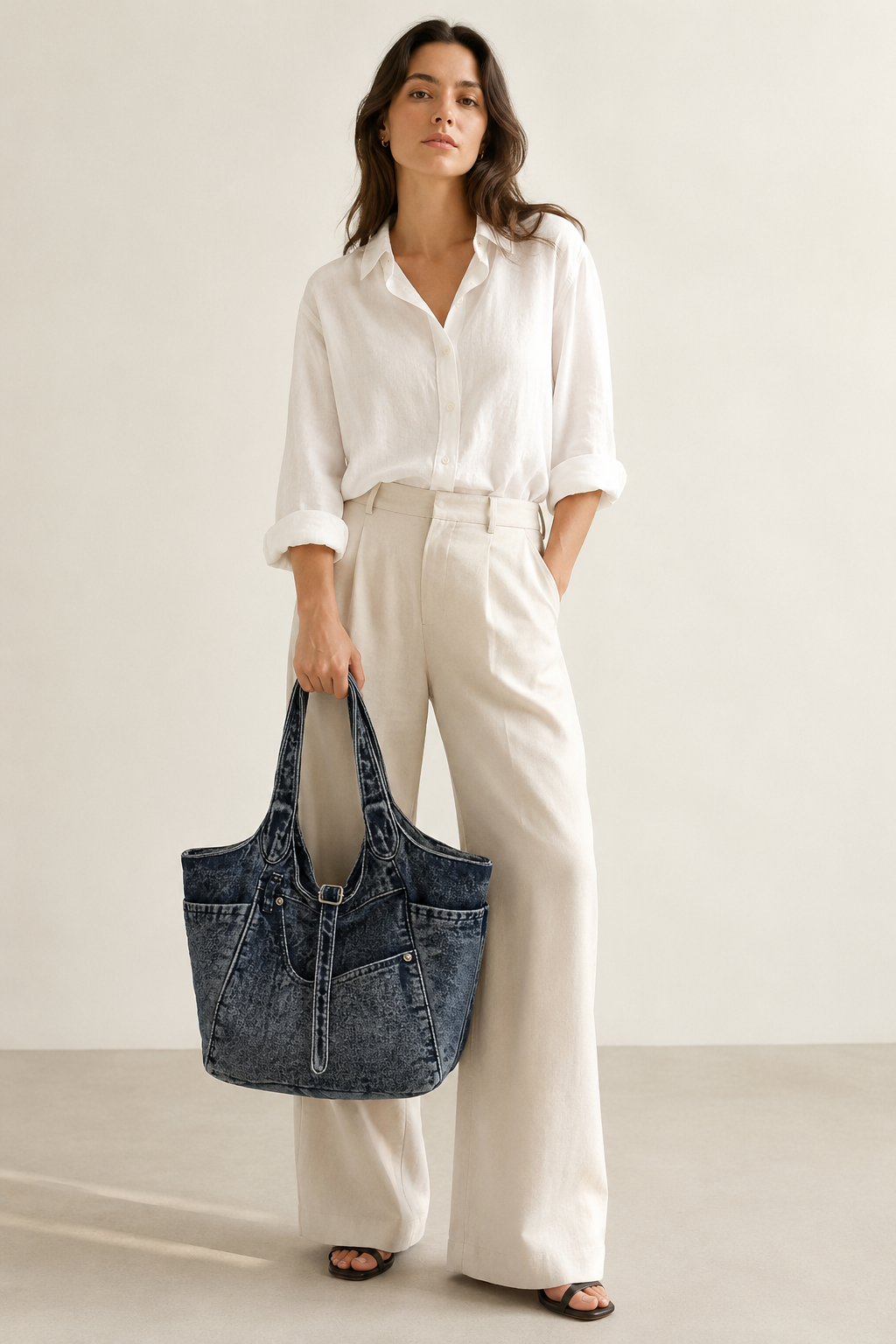 Bolso Denim Aria Azul Oscuro