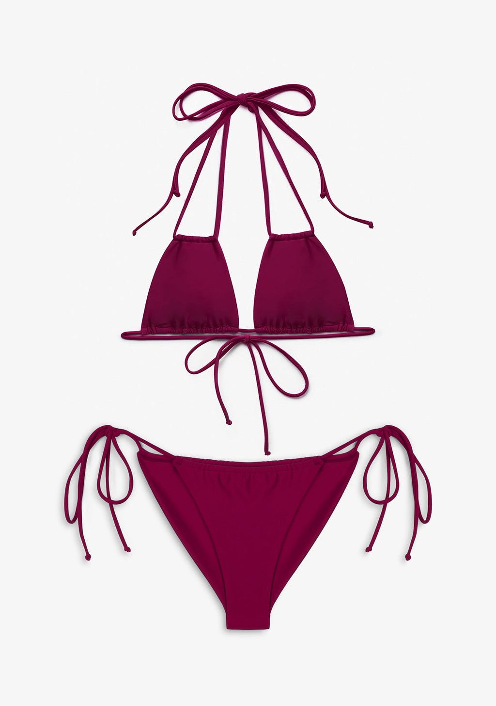 Bikini Akira Top + Kame Classic Bottom Wine