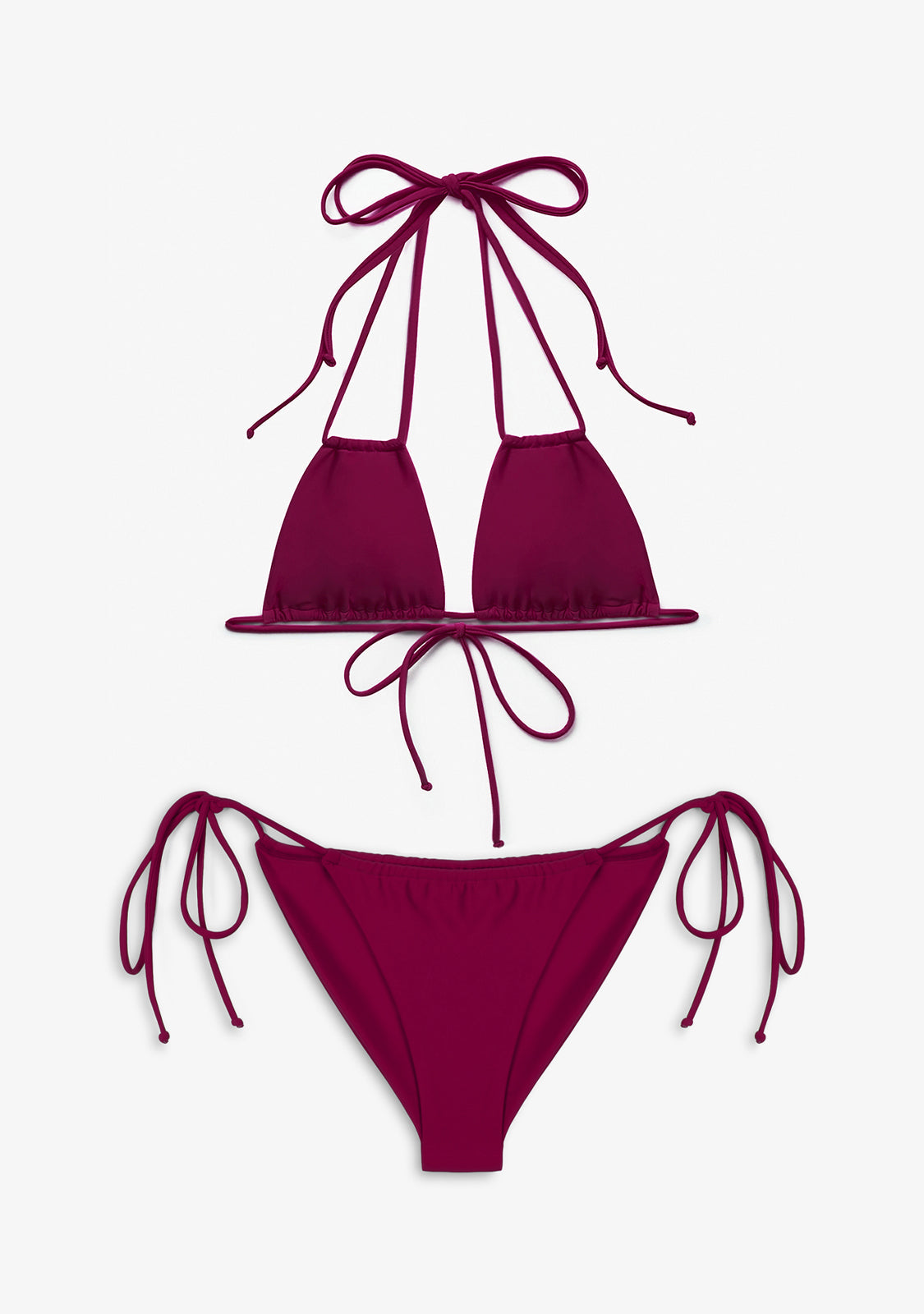 Bikini Akira Top + Kame Classic Bottom Wine