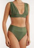 Bikini Hanan Top + Manami Classic Bottom Olive Green