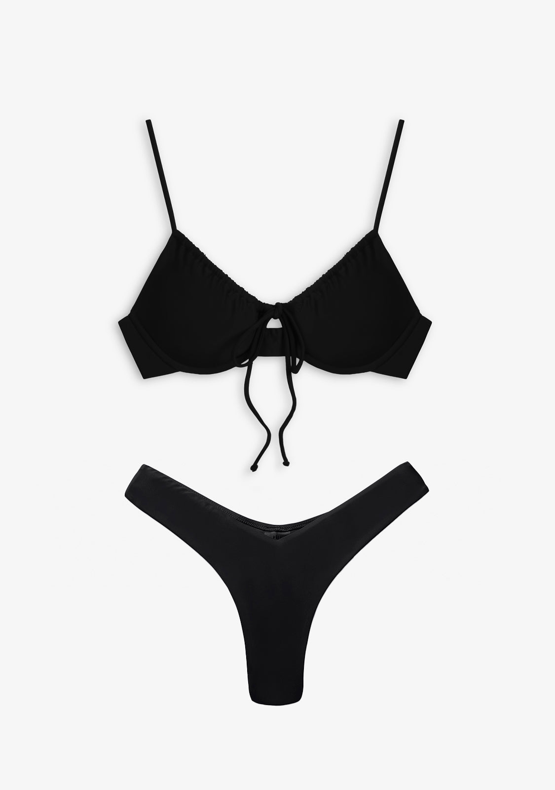 Bikini Rinna Top + Gina Bottom Black