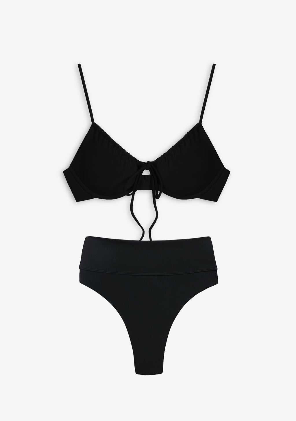 Bikini Rinna Top + Manami Bottom Black