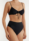 Bikini Rinna Top + Manami Classic Bottom Black