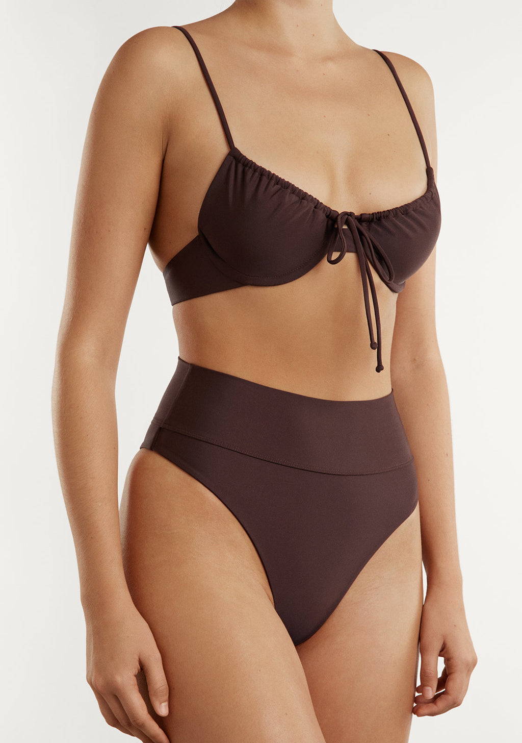Bikini Rinna Top + Manami Bottom Cocoa