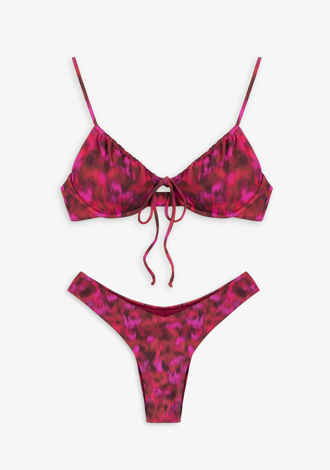 Bikini Rinna Top + Gina Bottom Cherry Match
