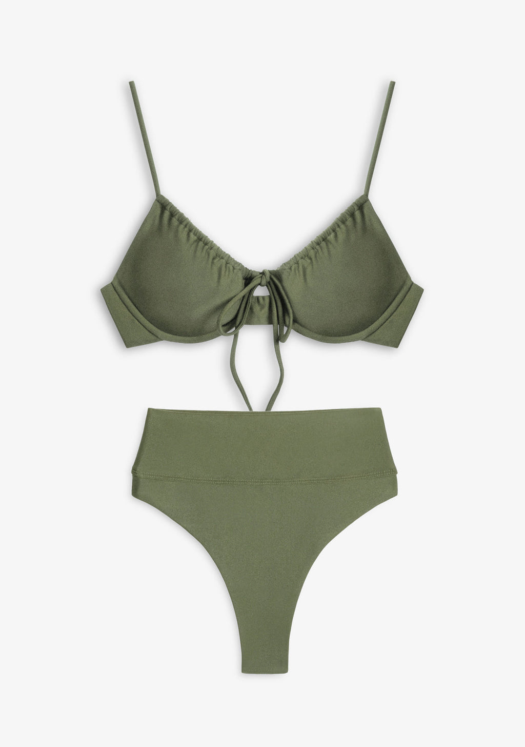 Bikini Rinna Top + Manami Bottom Olive Green