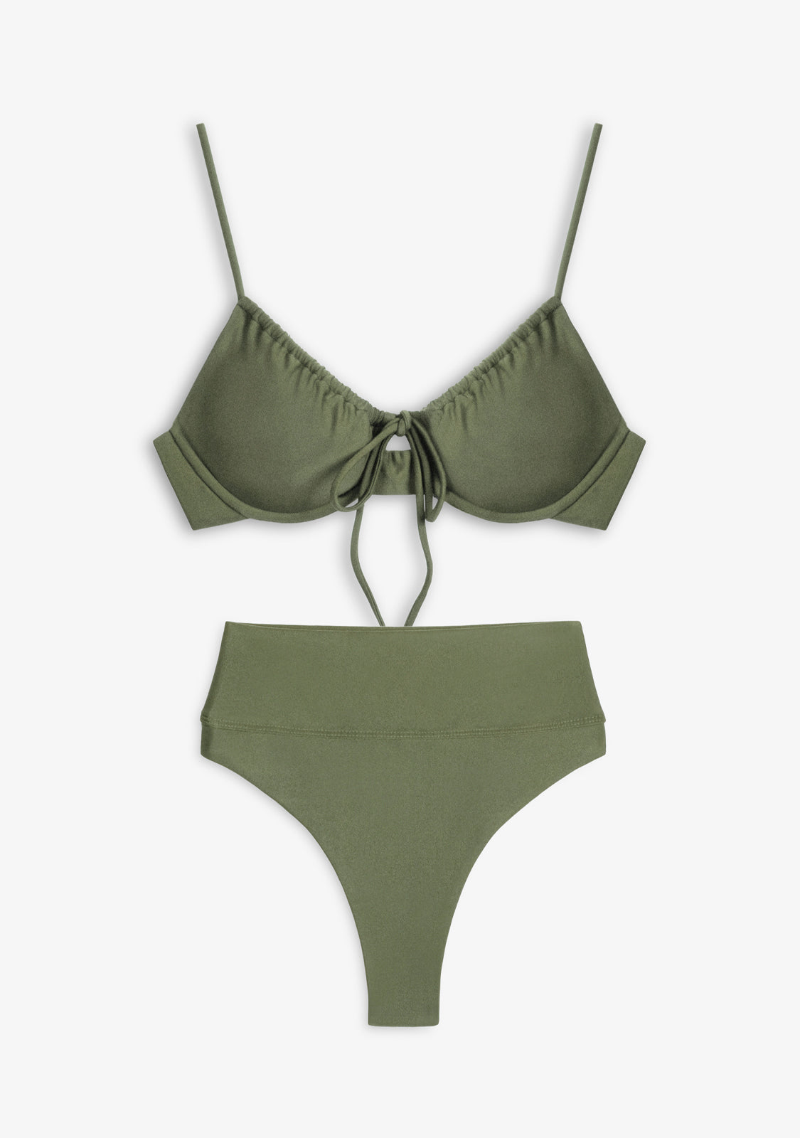Bikini Rinna Top + Manami Bottom Olive Green