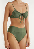 Bikini Rinna Top + Manami Classic Bottom Olive Green