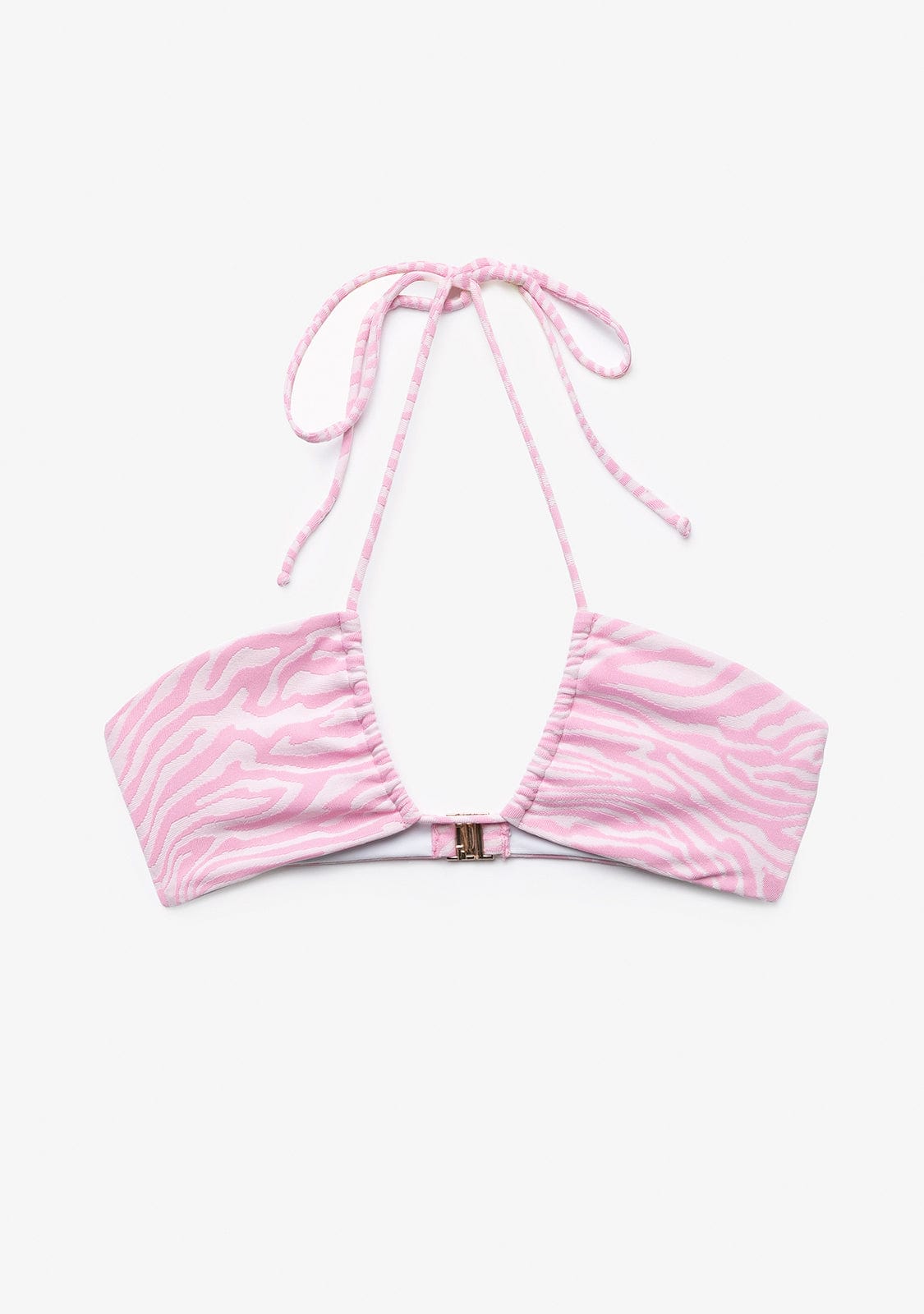 Bikini Top Print Zebra Pink Isama