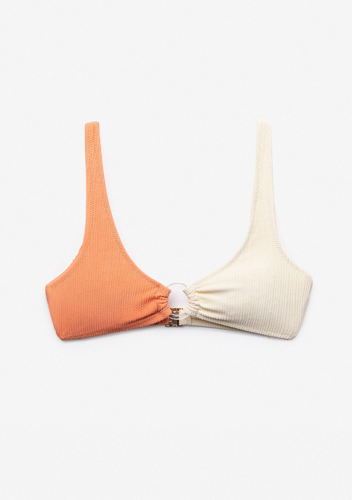 Bikini Top Peach & Beige Eris