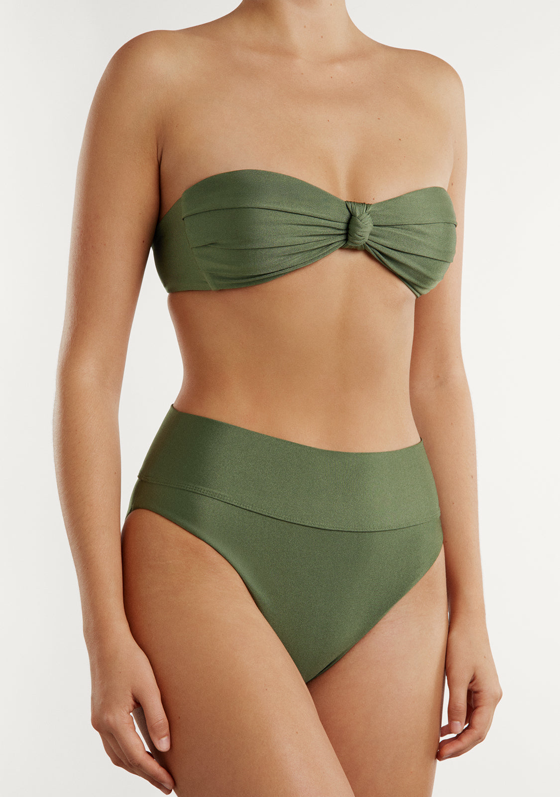 Bikini Pamela Top + Manami Classic Bottom Olive Green