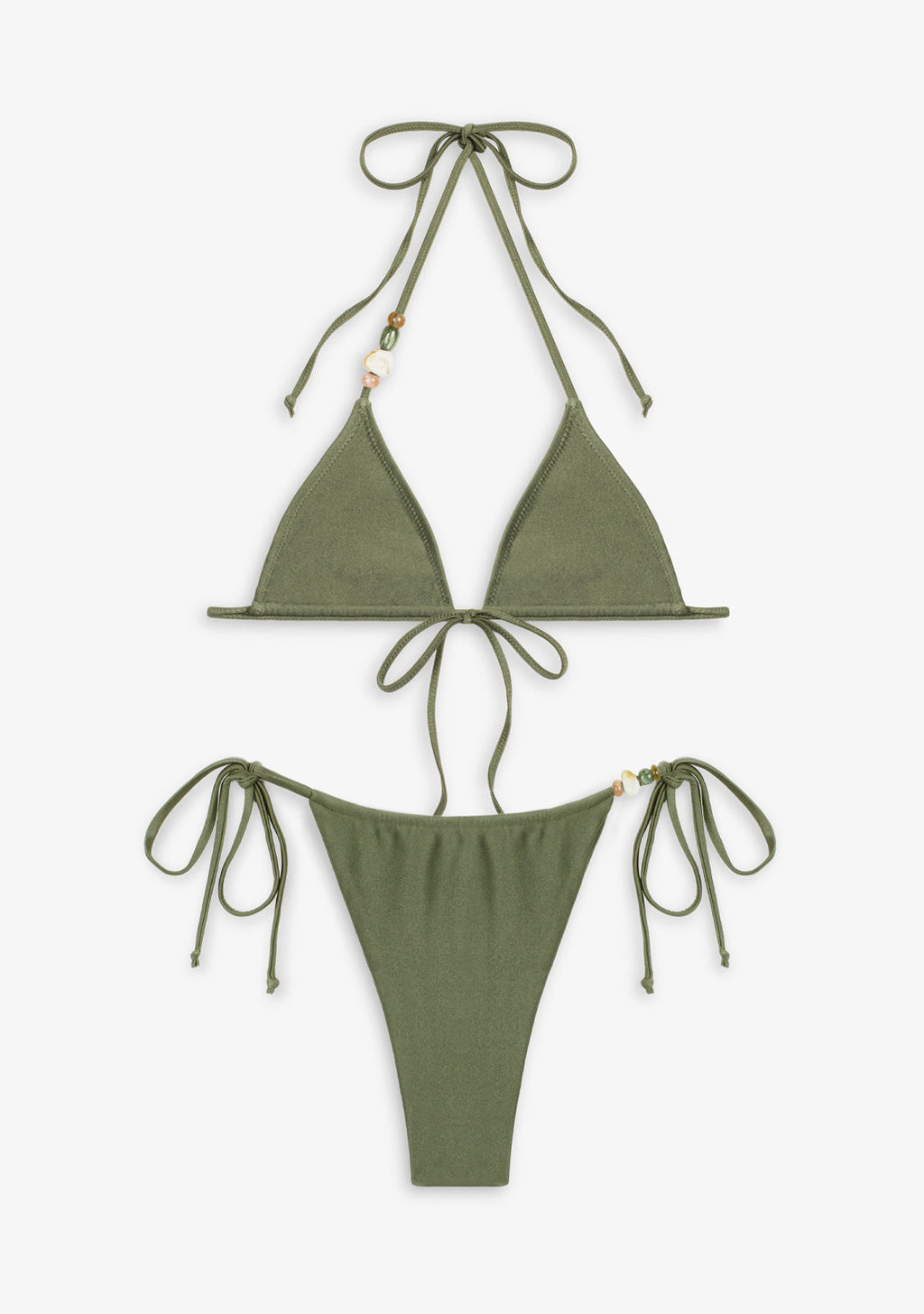 Bikini Haley Top + Kame Bottom Olive Green