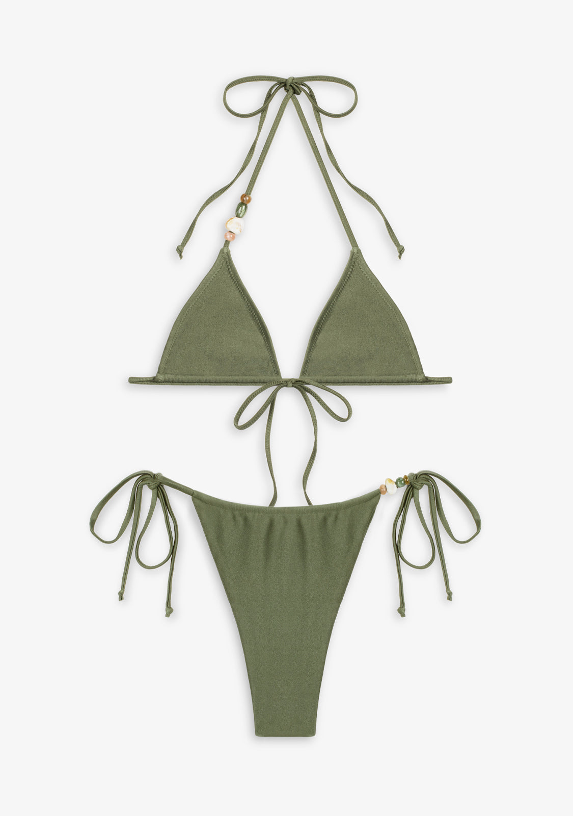 Bikini Haley Top + Kame Bottom Olive Green
