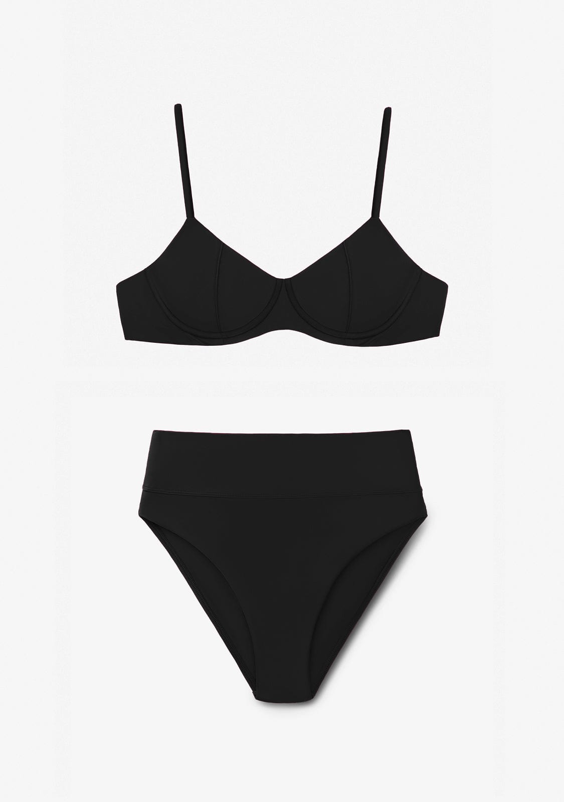 Bikini Ena Top + Manami Classic Bottom Black