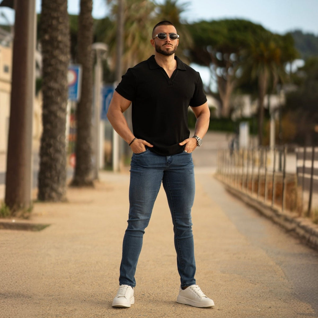 Active Tapered Slim Fit Jeans - Indigo