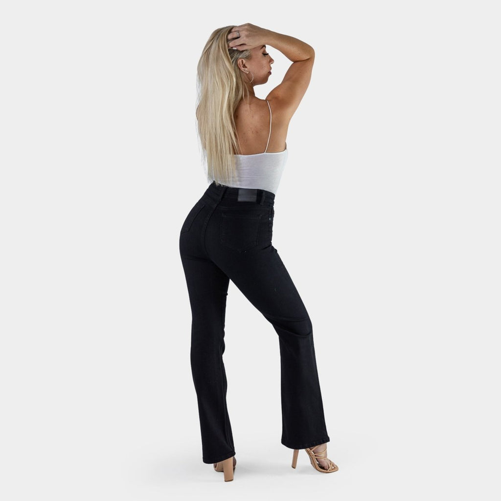 Impact Flare Fit Jeans - Black