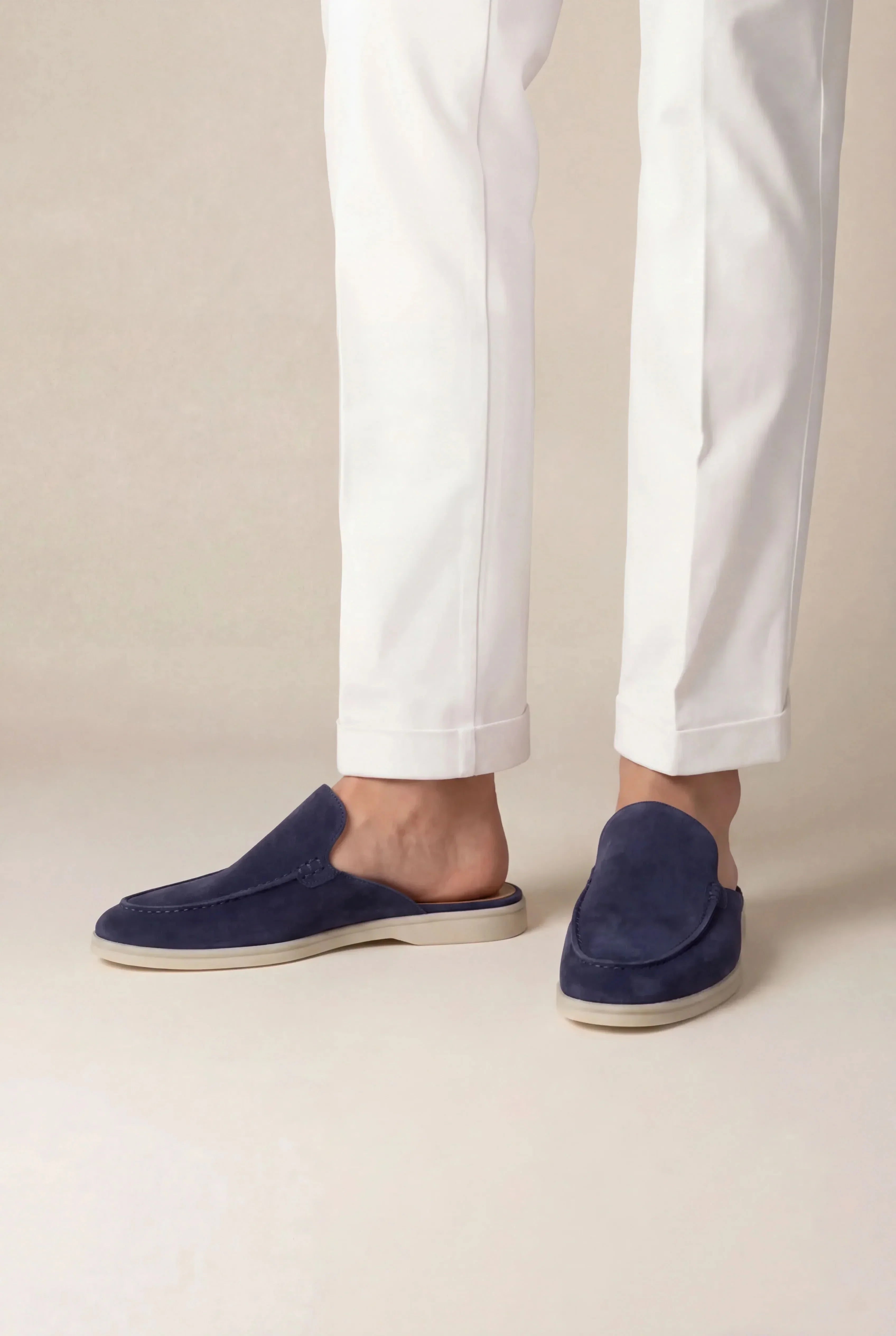 Mule Capri Azul Marino