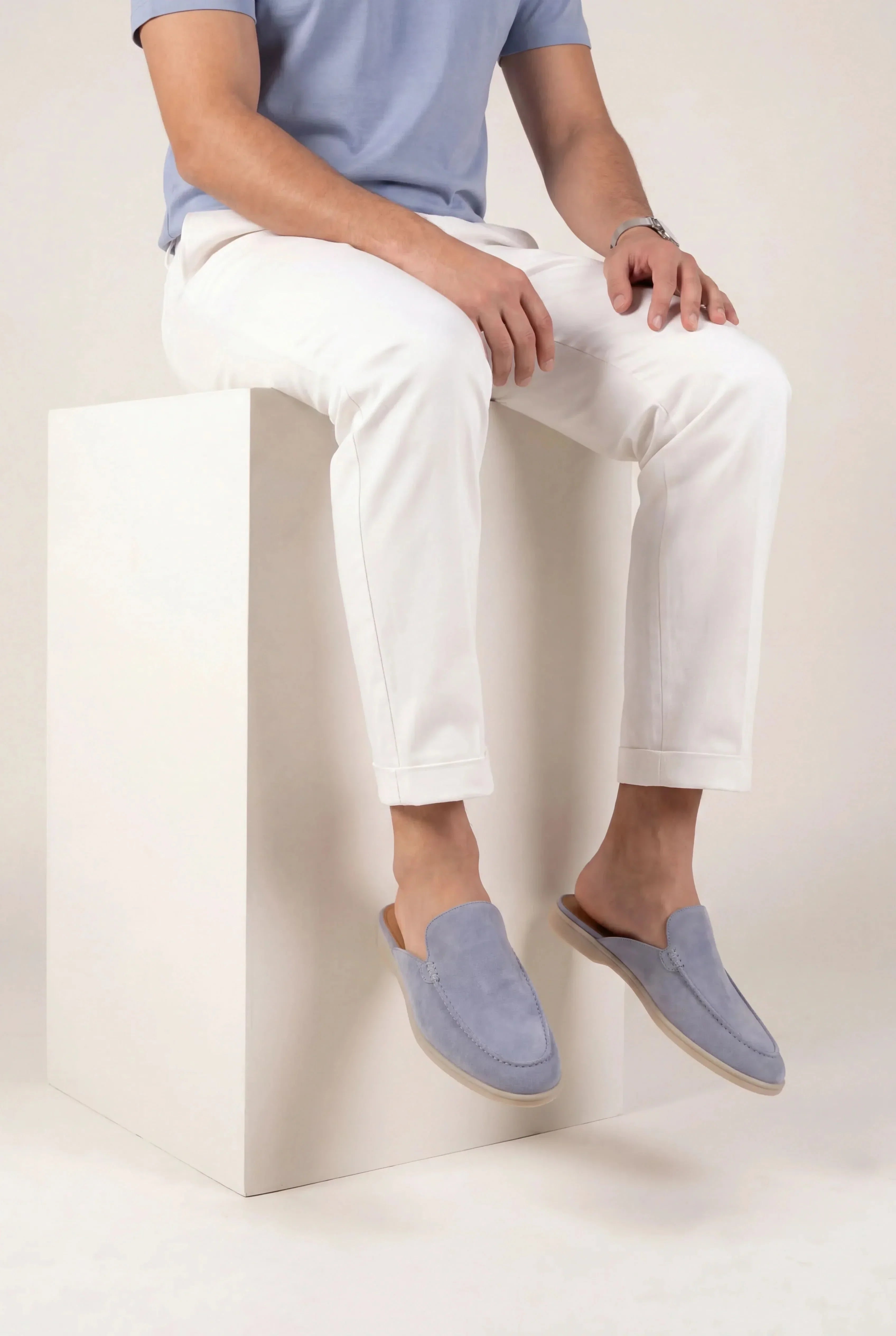 Mule Capri Azul Bebé