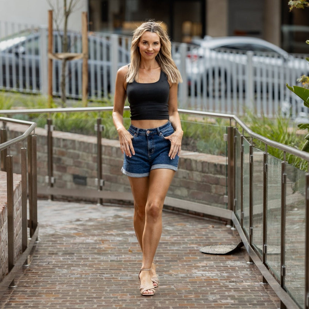 Impact Classic Jeans Shorts - Dark Blue