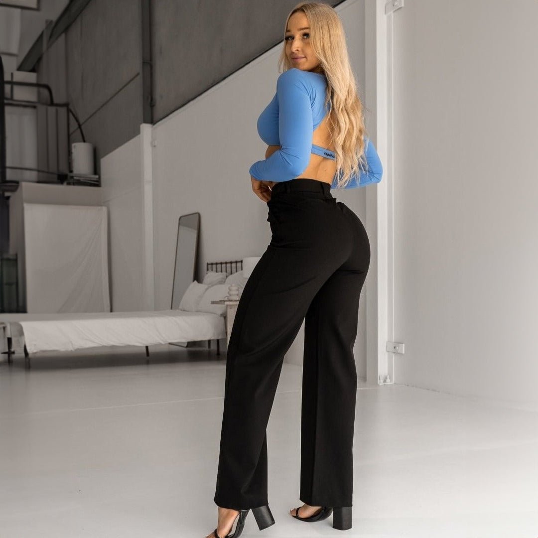 Impact Wide Leg Pants - Black