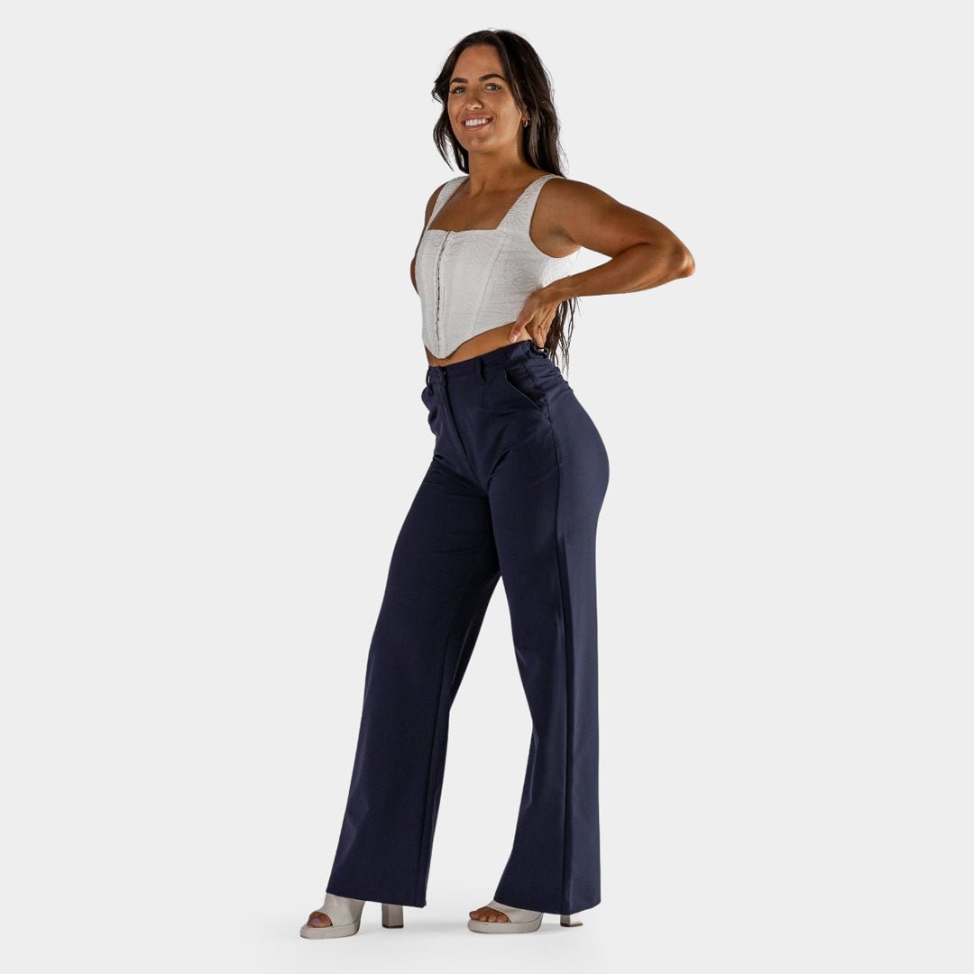 Impact Wide Leg Pants - Navy