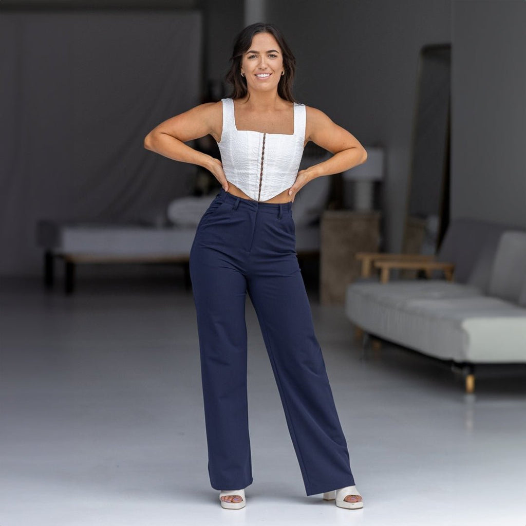 Impact Wide Leg Pants - Navy