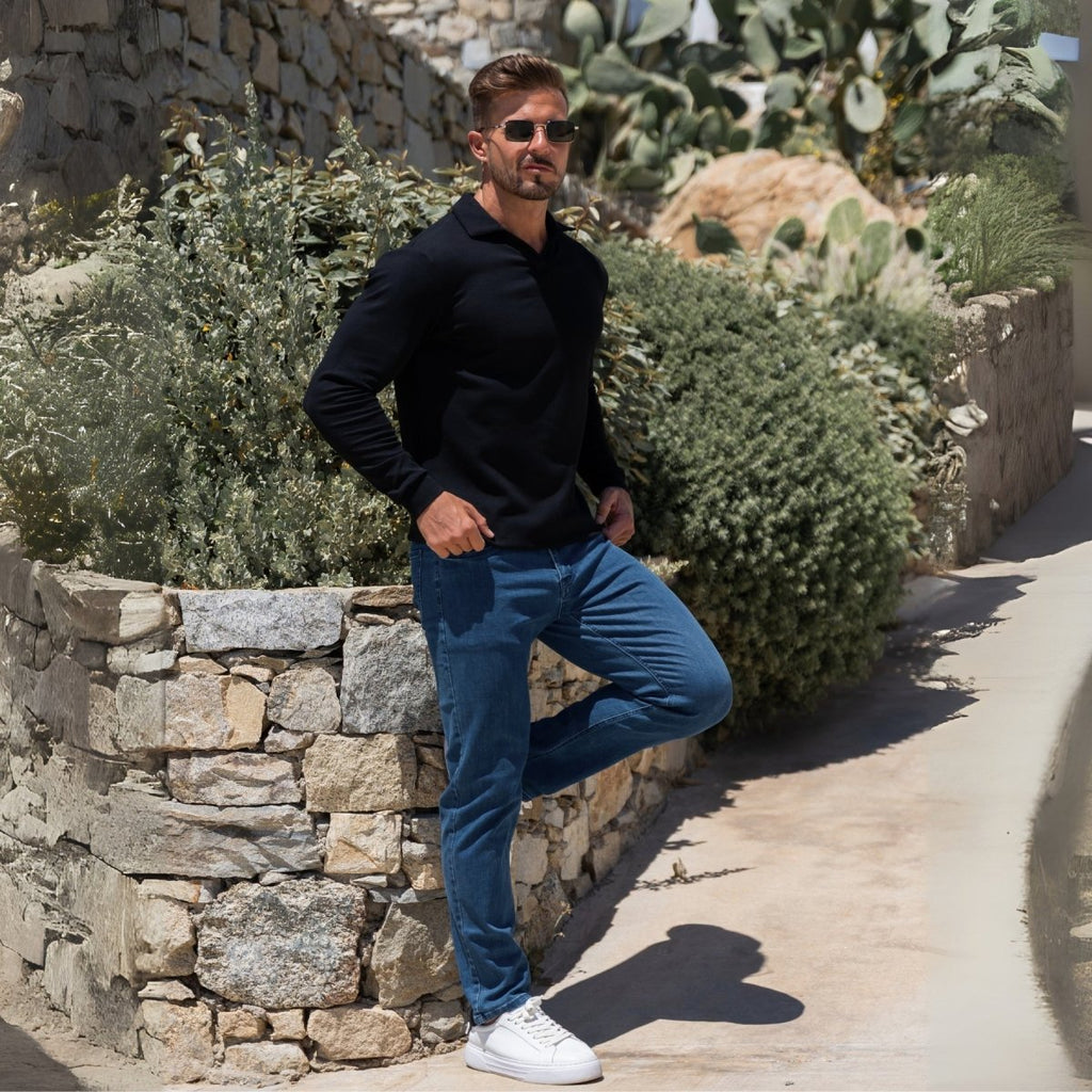 Polo Punto Stretch - Negro