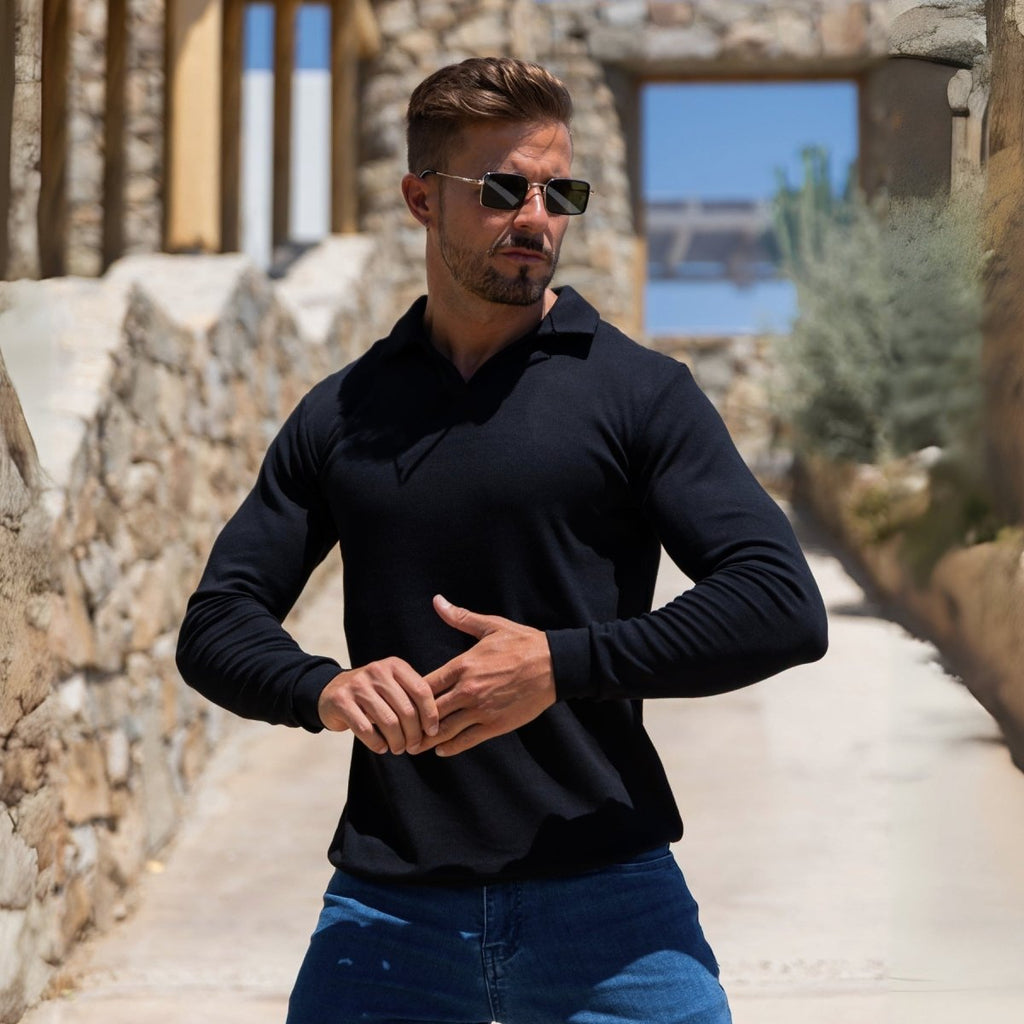 Polo Punto Stretch - Negro