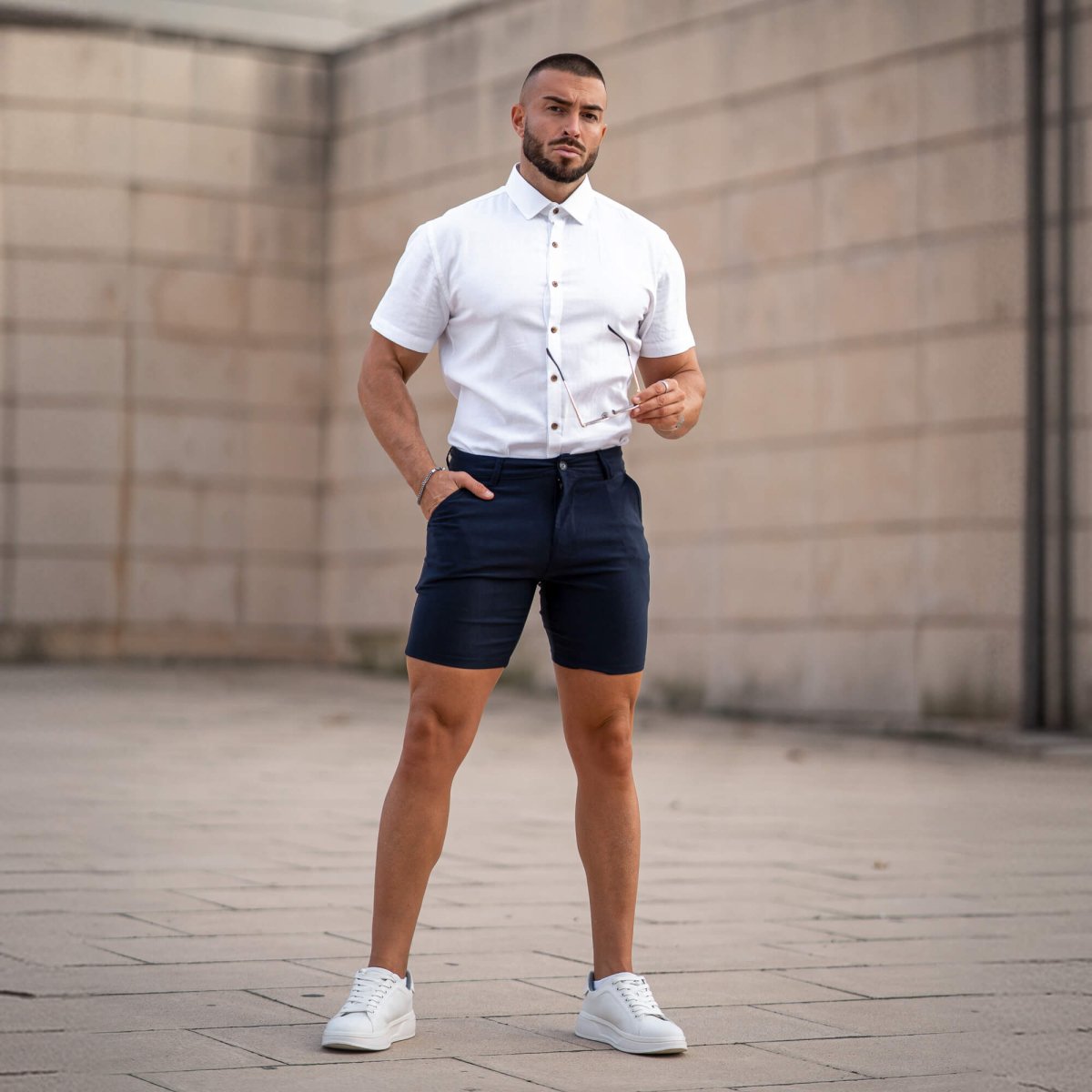 Bermudas Riviera - Azul Marino