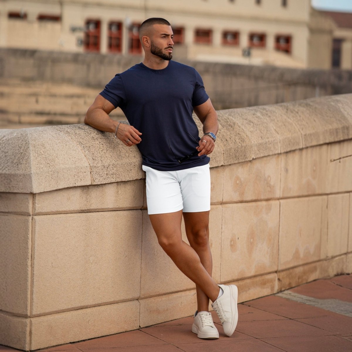 Bermudas Riviera - Blanco