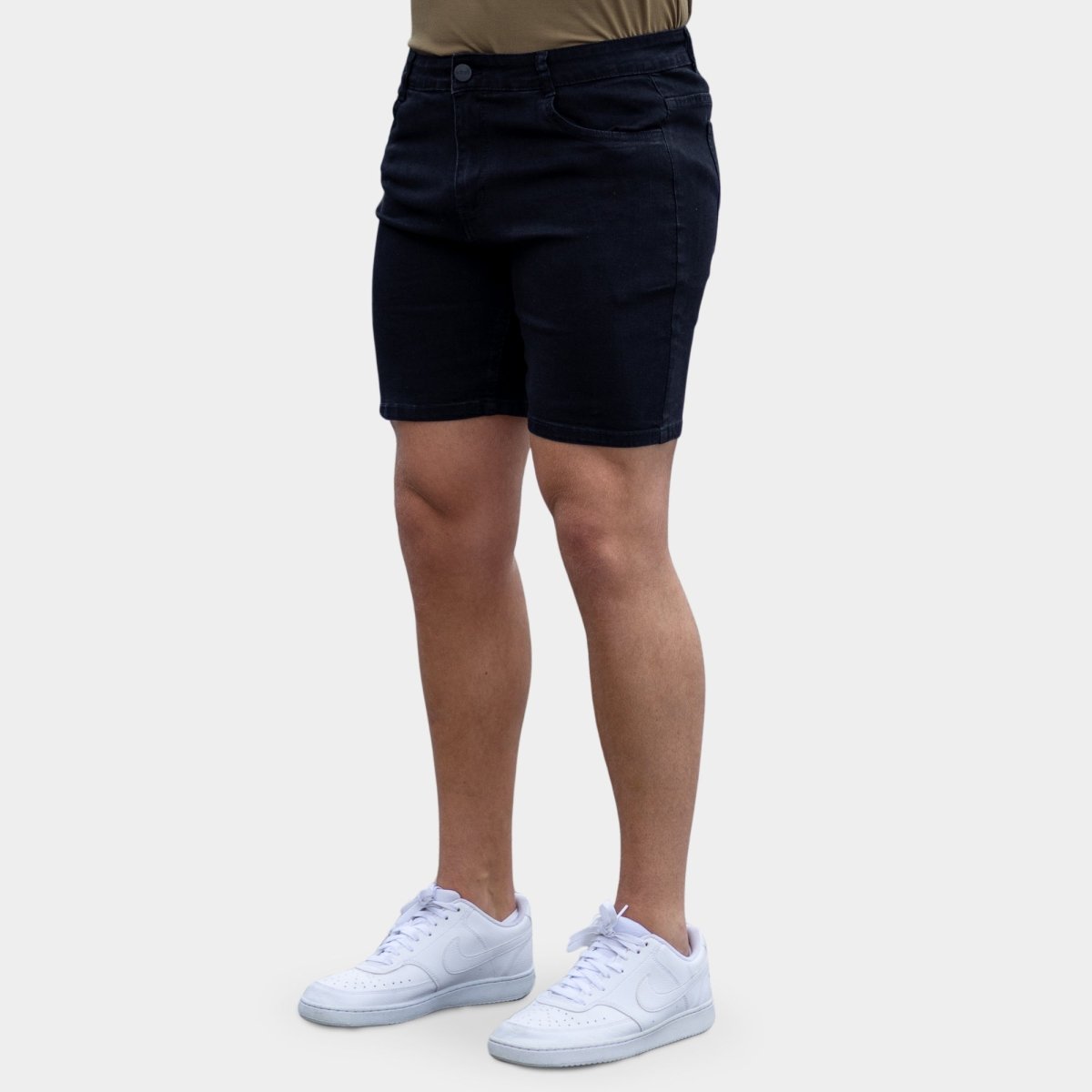 Ultra Stretch 7" Denim Shorts - Black