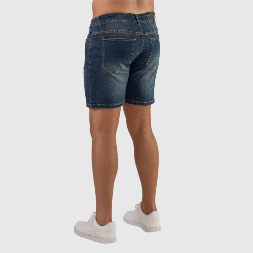 Ultra Stretch 7" Denim Shorts - Deep Blue