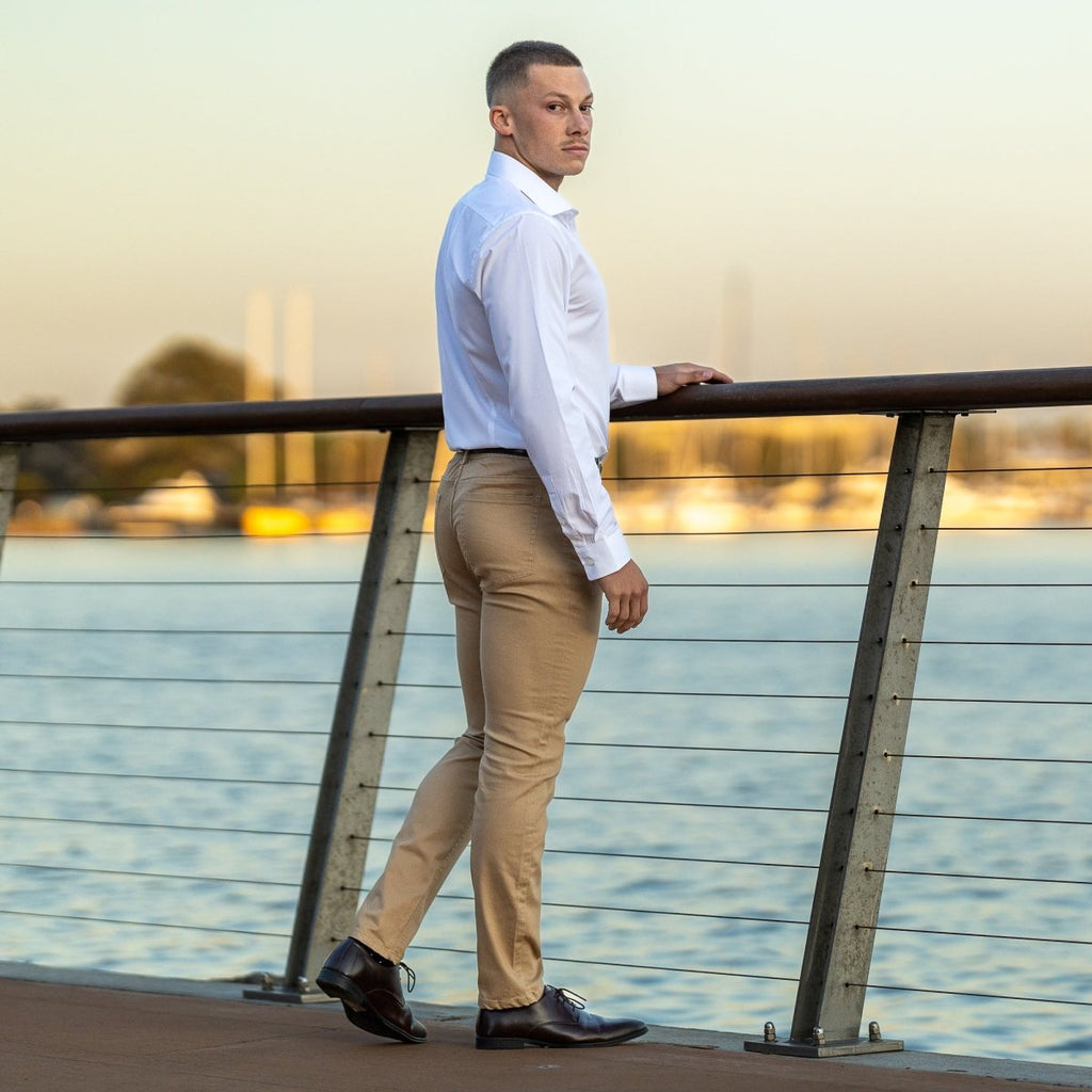 Pantalón Chino Slim - Tostado