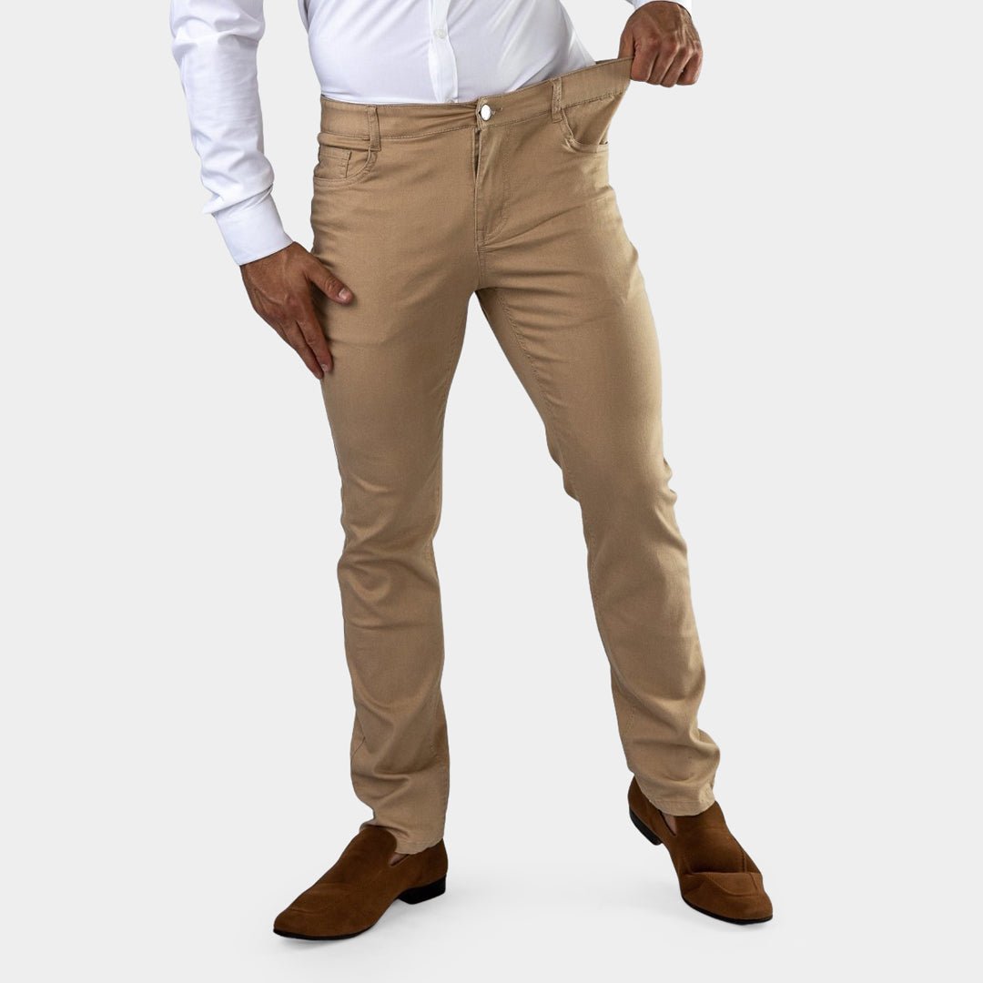 Pantalón Chino Slim - Tostado