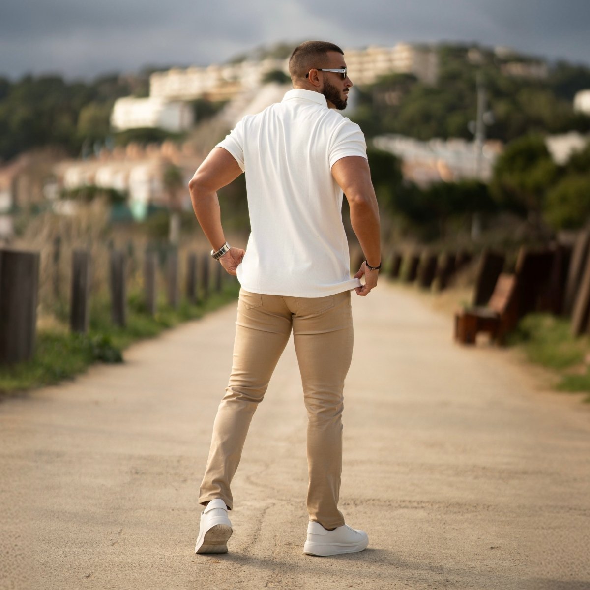 Pantalón Chino Slim - Tostado