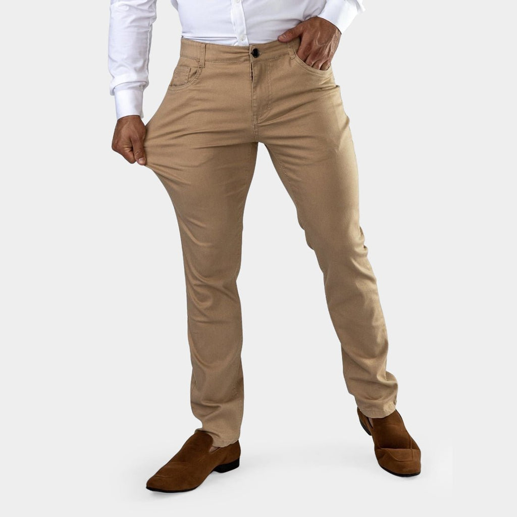 Pantalón Chino Slim - Tostado